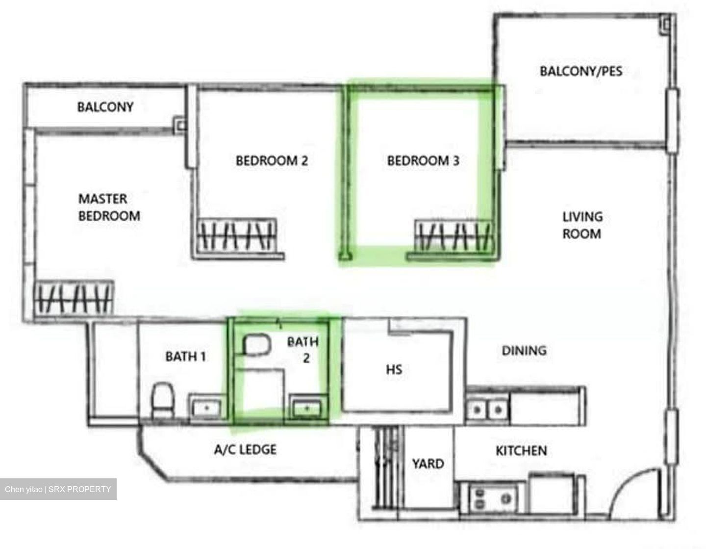 Blk 519B Centrale 8 At Tampines (Tampines), HDB 4 Rooms #533100211
